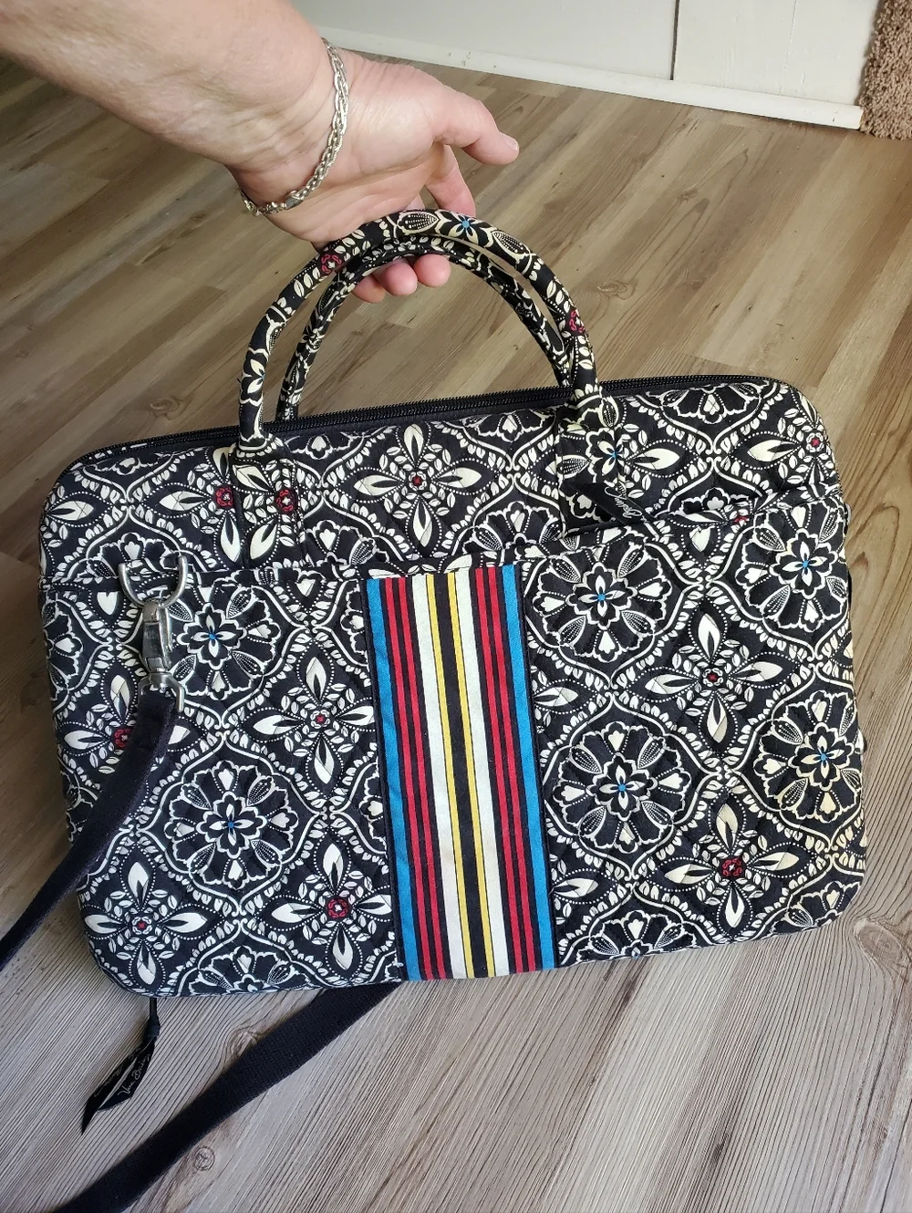 Vera Bradley hard shell laptop case in the retired 